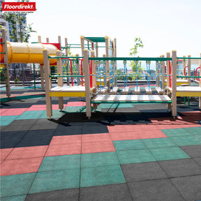 Valmat | Play Protect | Antislip, robuuste rubberen vloerbescherming | Verschillende diktes en kleuren | 50 x 50 cm