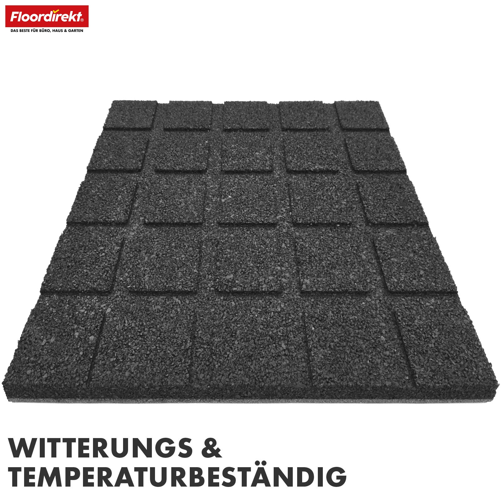 Valmat | Play Protect | Antislip, robuuste rubberen vloerbescherming | Verschillende diktes en kleuren | 50 x 50 cm