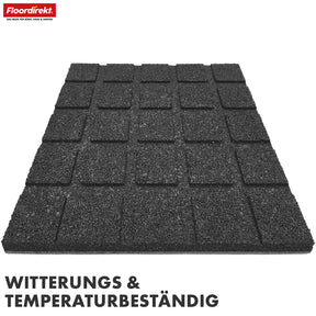 Valmat | Play Protect | Antislip, robuuste rubberen vloerbescherming | Verschillende diktes en kleuren | 50 x 50 cm