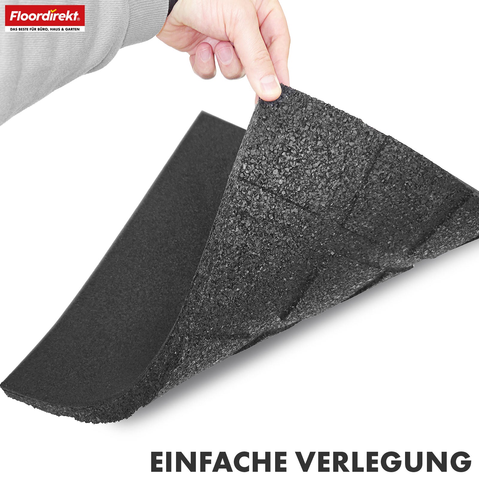 Valmat | Play Protect | Antislip, robuuste rubberen vloerbescherming | Verschillende diktes en kleuren | 50 x 50 cm