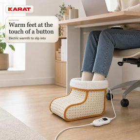 Elektrische Voetenwarmer | Fjord | 6 Warmtestanden tot 55 °C, Timer & Sherpa-Voering | 4 Kleuren