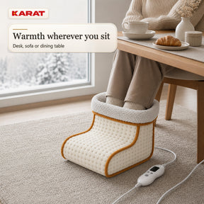 Elektrische Voetenwarmer | Fjord | 6 Warmtestanden tot 55 °C, Timer & Sherpa-Voering | 4 Kleuren