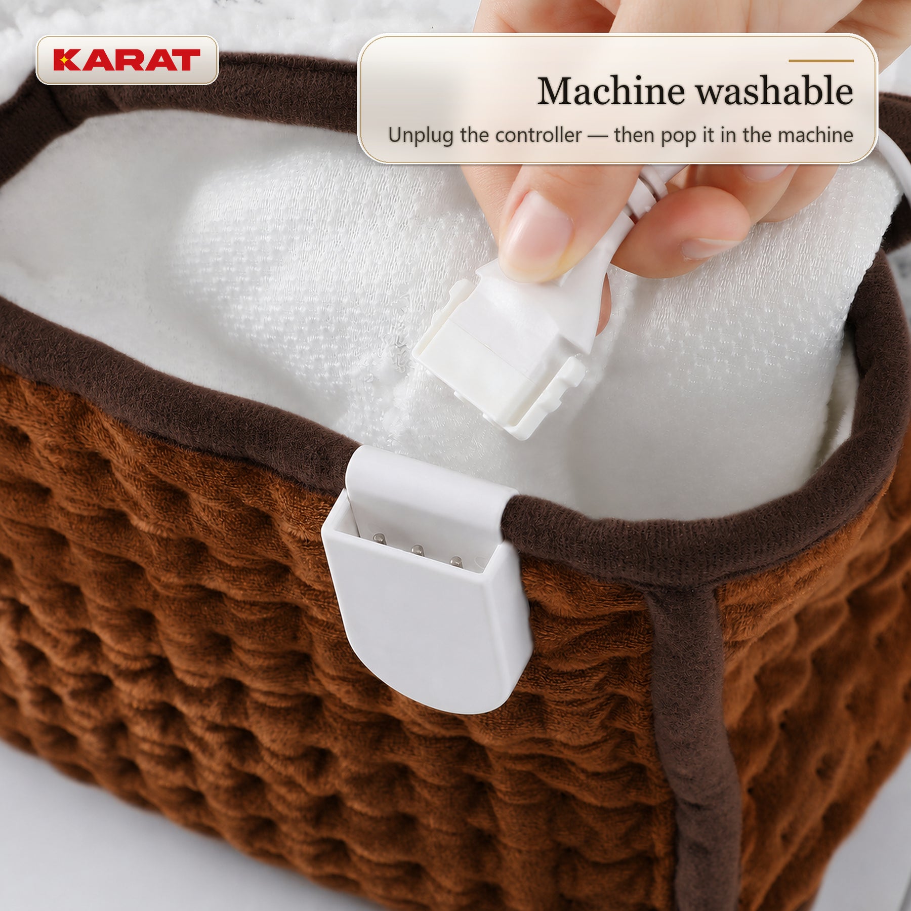 Elektrische Voetenwarmer | Fjord | 6 Warmtestanden tot 55 °C, Timer & Sherpa-Voering | 4 Kleuren
