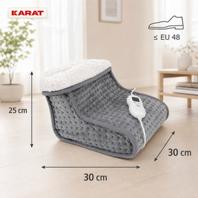 Elektrische Voetenwarmer | Fjord | 6 Warmtestanden tot 55 °C, Timer & Sherpa-Voering | 4 Kleuren