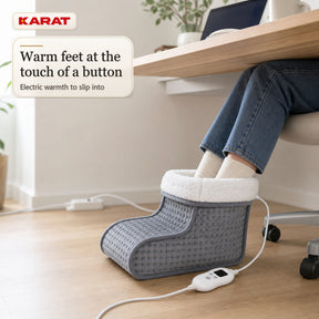 Elektrische Voetenwarmer | Fjord | 6 Warmtestanden tot 55 °C, Timer & Sherpa-Voering | 4 Kleuren