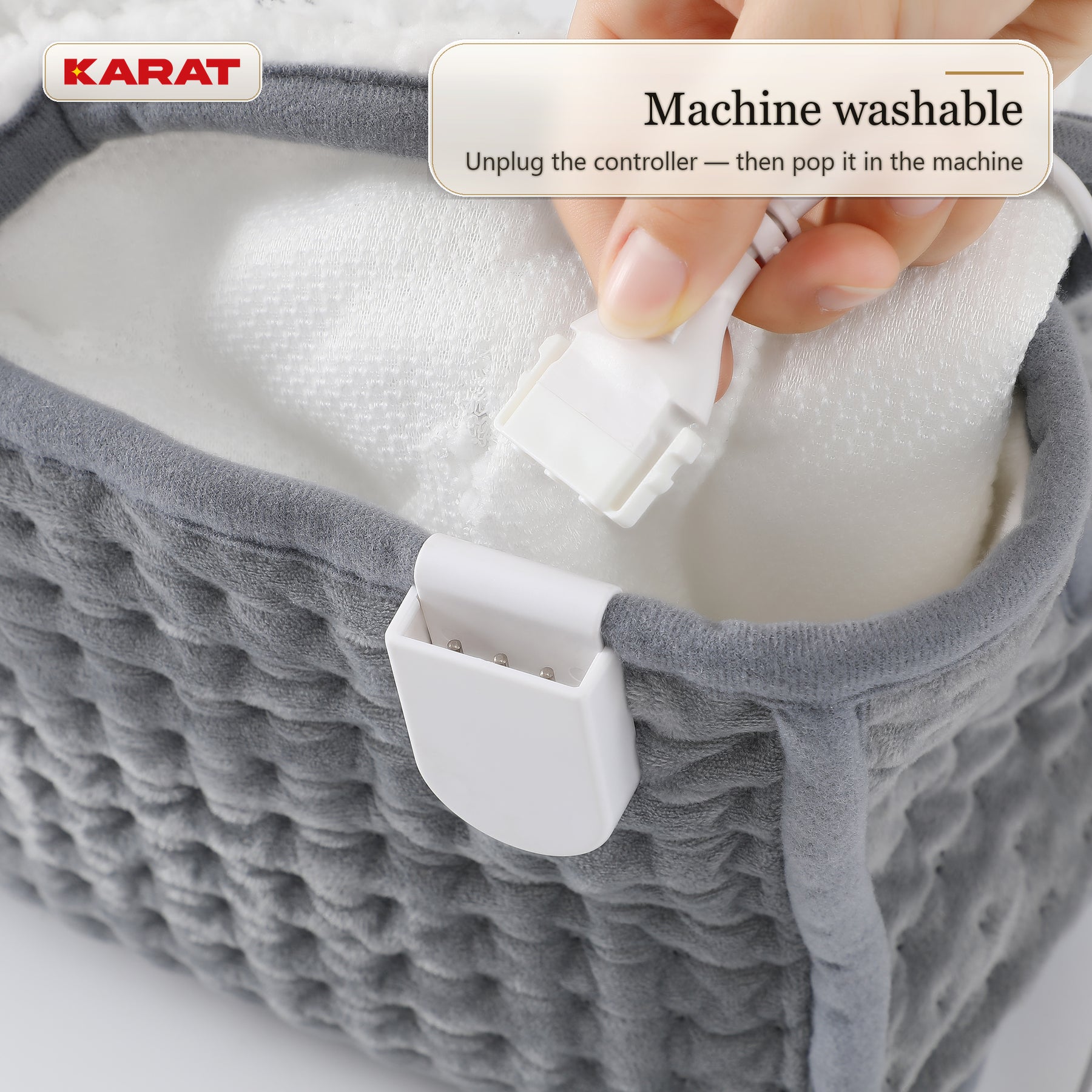 Elektrische Voetenwarmer | Fjord | 6 Warmtestanden tot 55 °C, Timer & Sherpa-Voering | 4 Kleuren