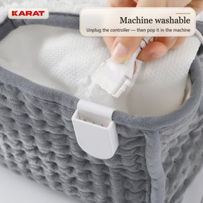 Elektrische Voetenwarmer | Fjord | 6 Warmtestanden tot 55 °C, Timer & Sherpa-Voering | 4 Kleuren