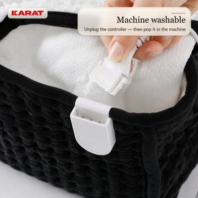 Elektrische Voetenwarmer | Fjord | 6 Warmtestanden tot 55 °C, Timer & Sherpa-Voering | 4 Kleuren