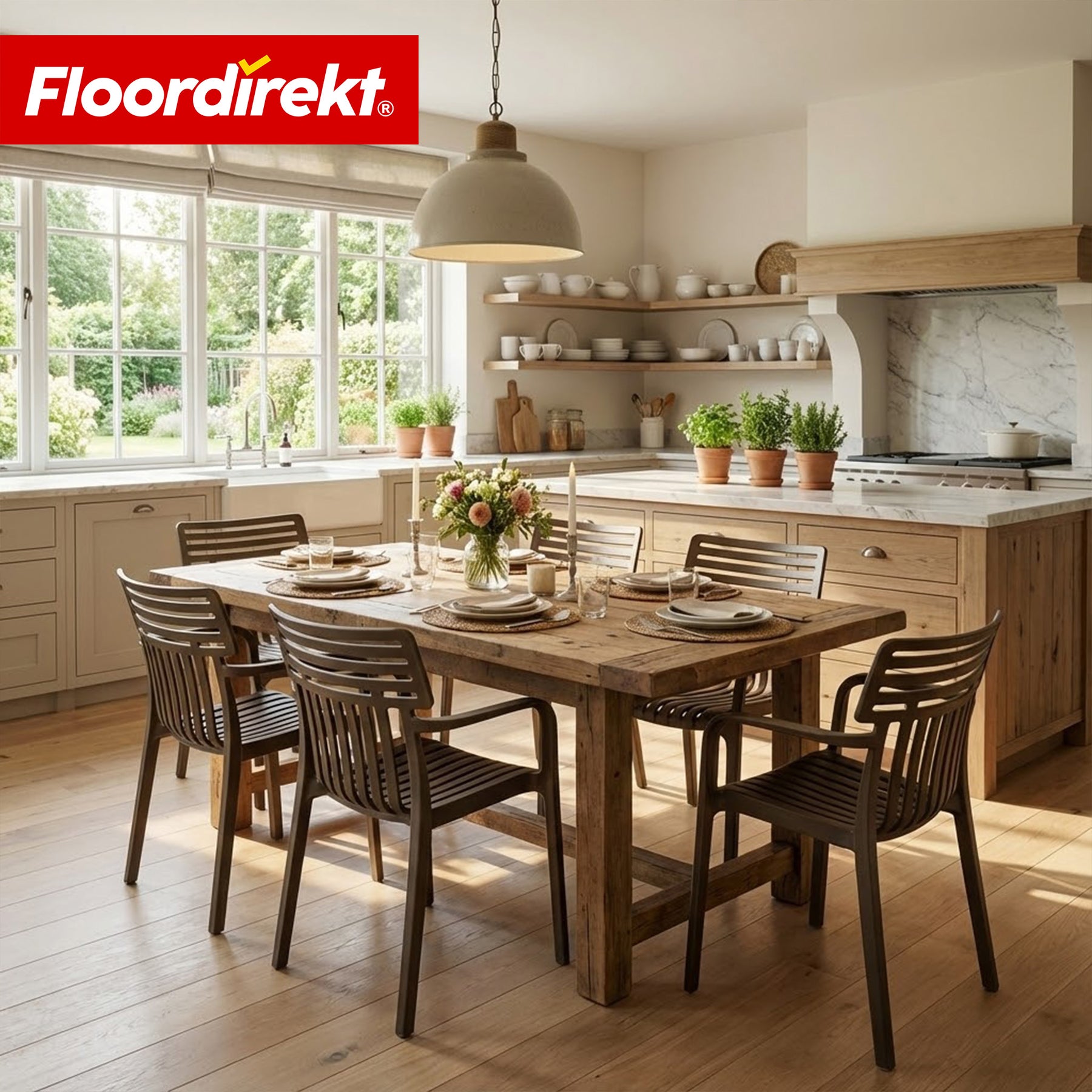 Tuinstoel | Sitwell | Stapelbare designstoel weerbestendig & UV-bestendig voor tuin, balkon & terras