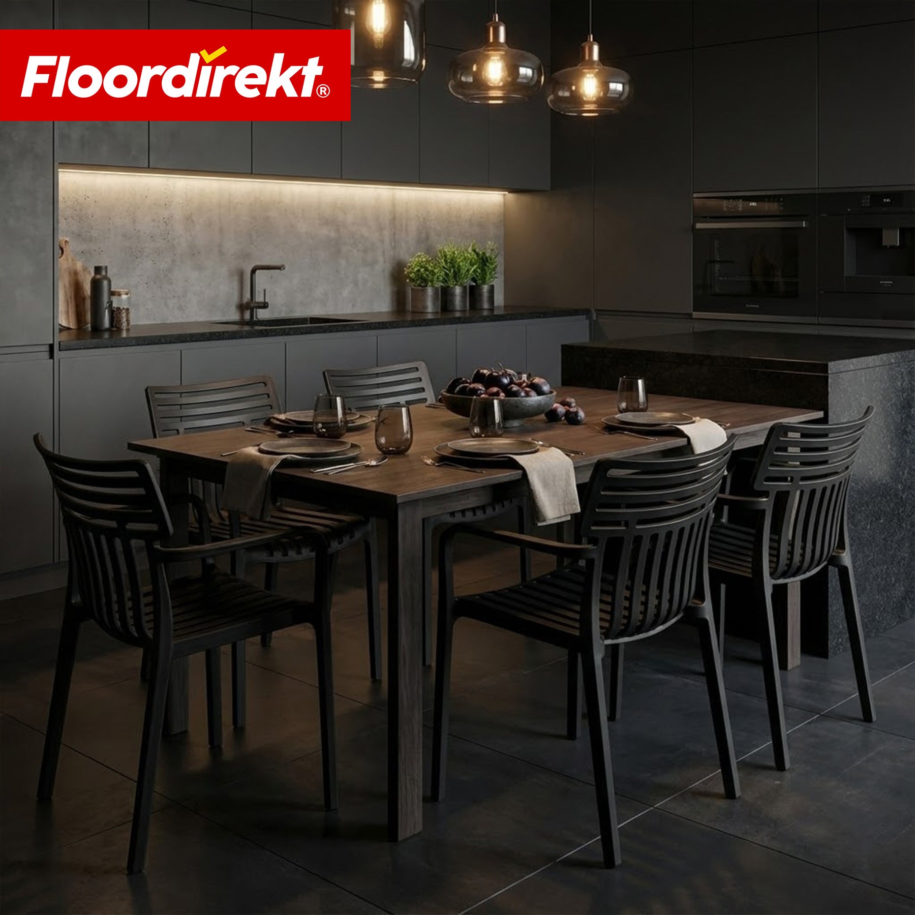 Tuinstoel | Sitwell | Stapelbare designstoel weerbestendig & UV-bestendig voor tuin, balkon & terras