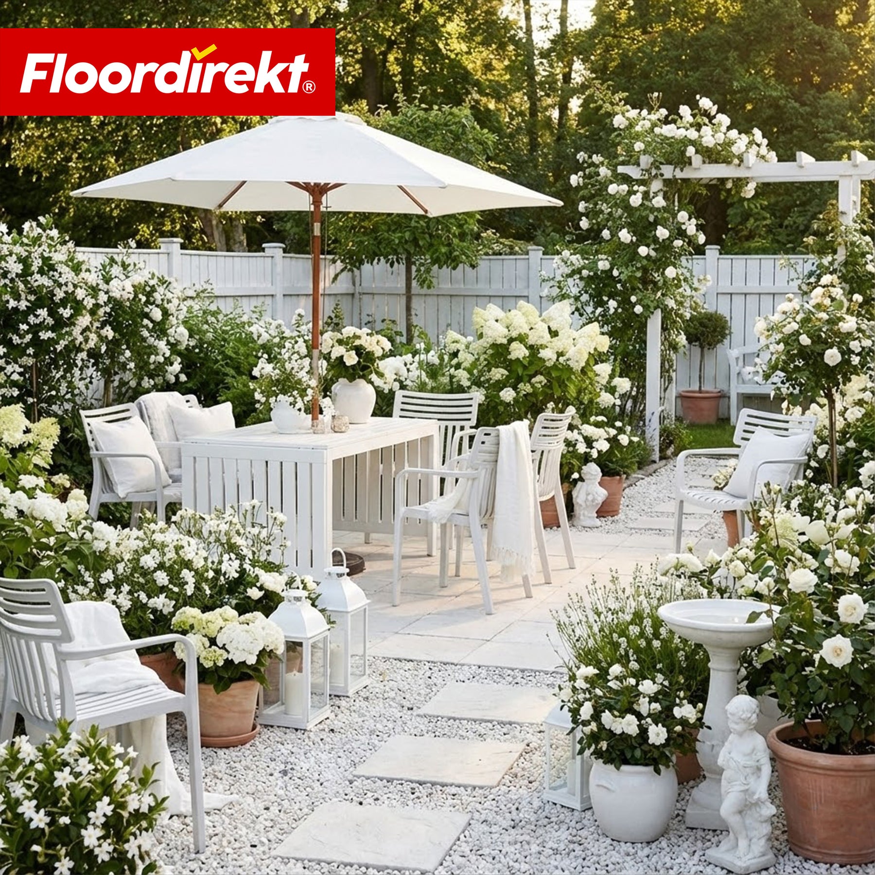 Tuinstoel | Sitwell | Stapelbare designstoel weerbestendig & UV-bestendig voor tuin, balkon & terras