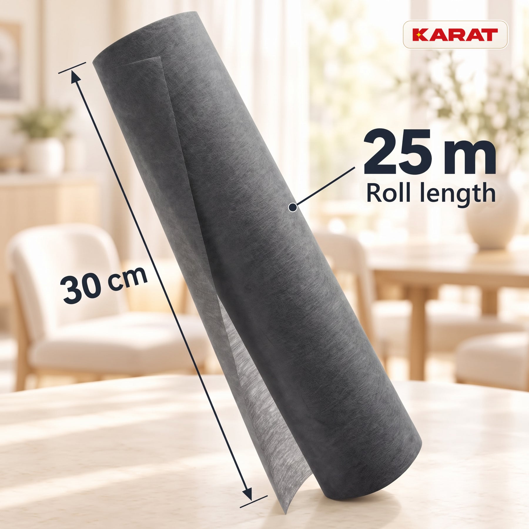 Tafelloper | Grace | Mat decoratievlies van PET-vezels | Rol van 30 cm x 25 m | 16 kleuren