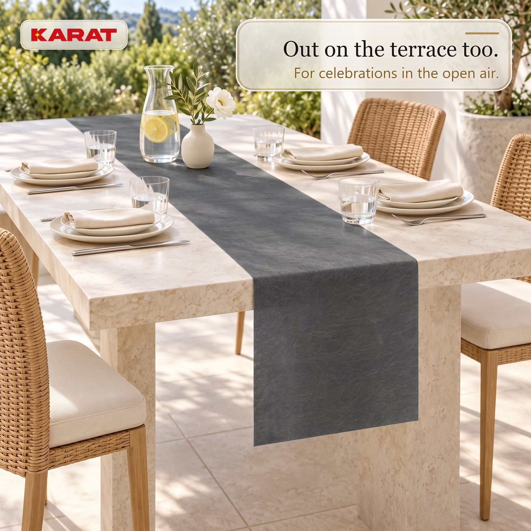 Tafelloper | Grace | Mat decoratievlies van PET-vezels | Rol van 30 cm x 25 m | 16 kleuren