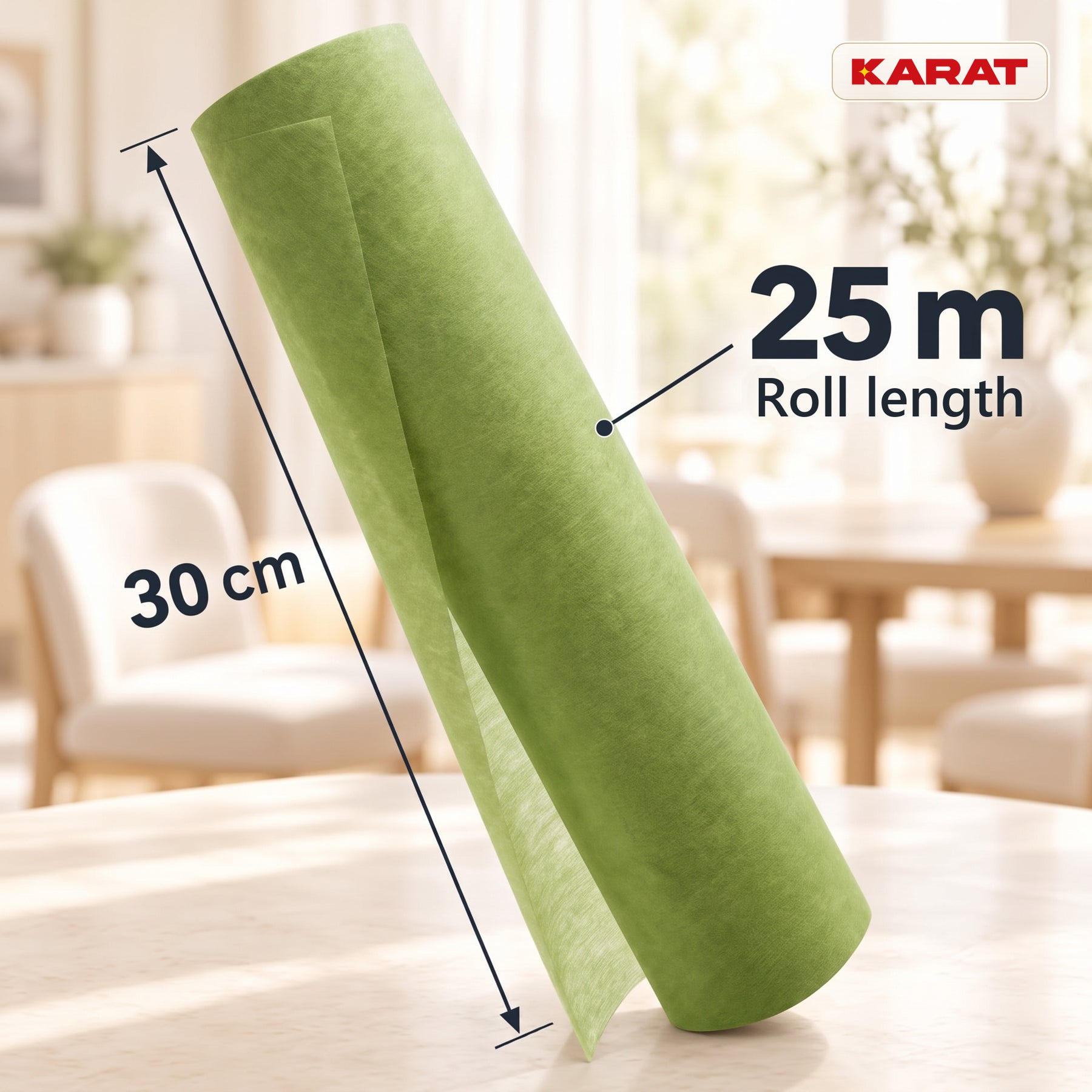 Tafelloper | Grace | Mat decoratievlies van PET-vezels | Rol van 30 cm x 25 m | 16 kleuren