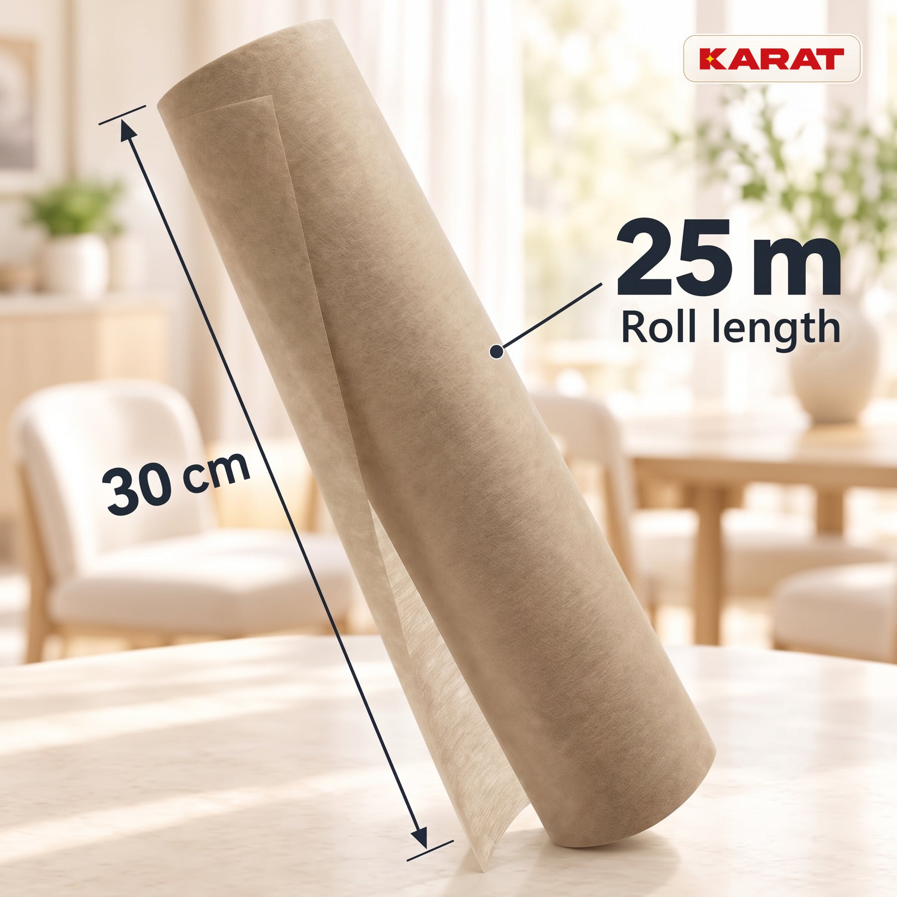 Tafelloper | Grace | Mat decoratievlies van PET-vezels | Rol van 30 cm x 25 m | 16 kleuren