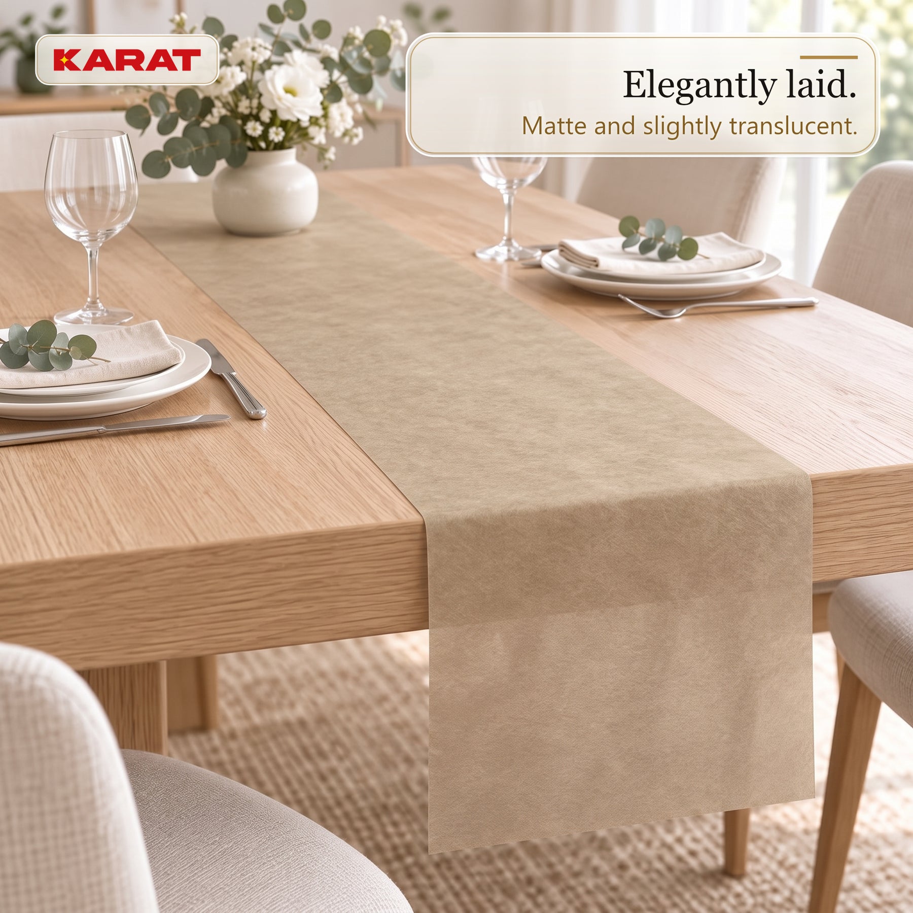 Tafelloper | Grace | Mat decoratievlies van PET-vezels | Rol van 30 cm x 25 m | 16 kleuren