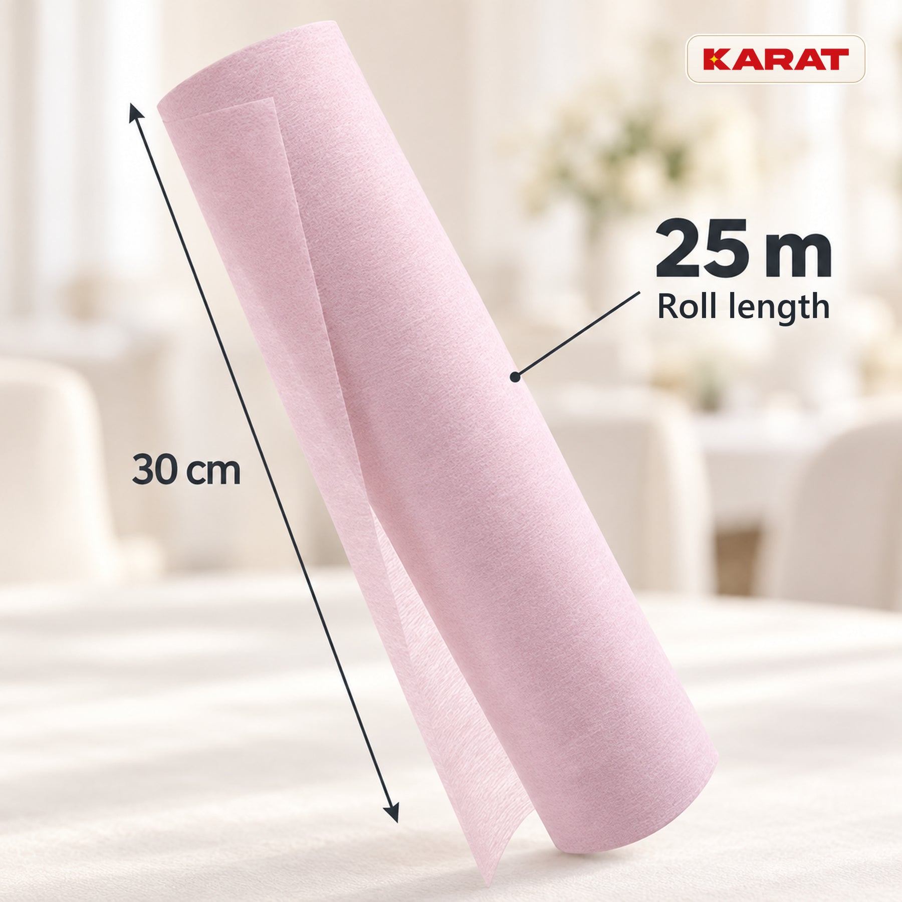 Tafelloper | Grace | Mat decoratievlies van PET-vezels | Rol van 30 cm x 25 m | 16 kleuren