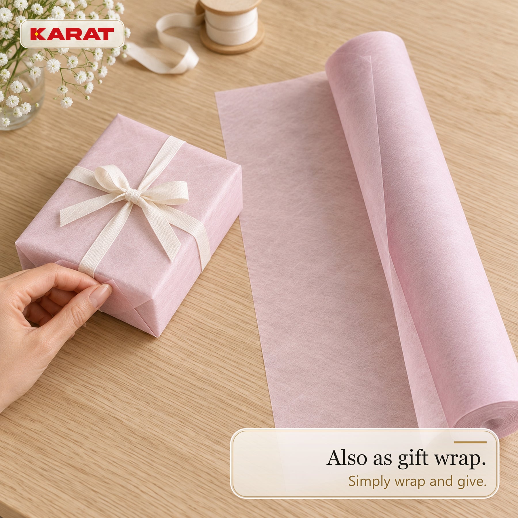 Tafelloper | Grace | Mat decoratievlies van PET-vezels | Rol van 30 cm x 25 m | 16 kleuren