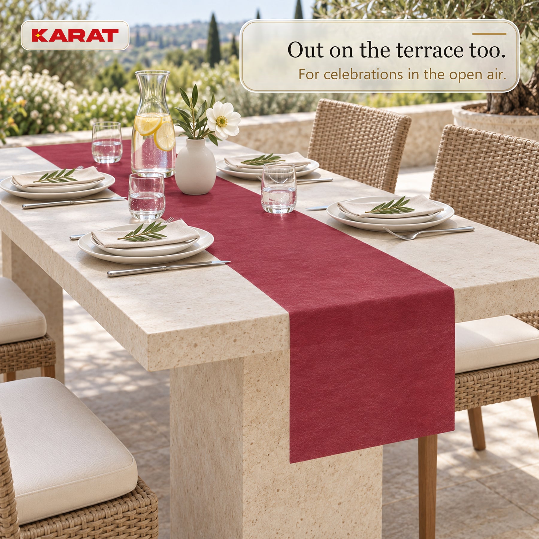 Tafelloper | Grace | Mat decoratievlies van PET-vezels | Rol van 30 cm x 25 m | 16 kleuren