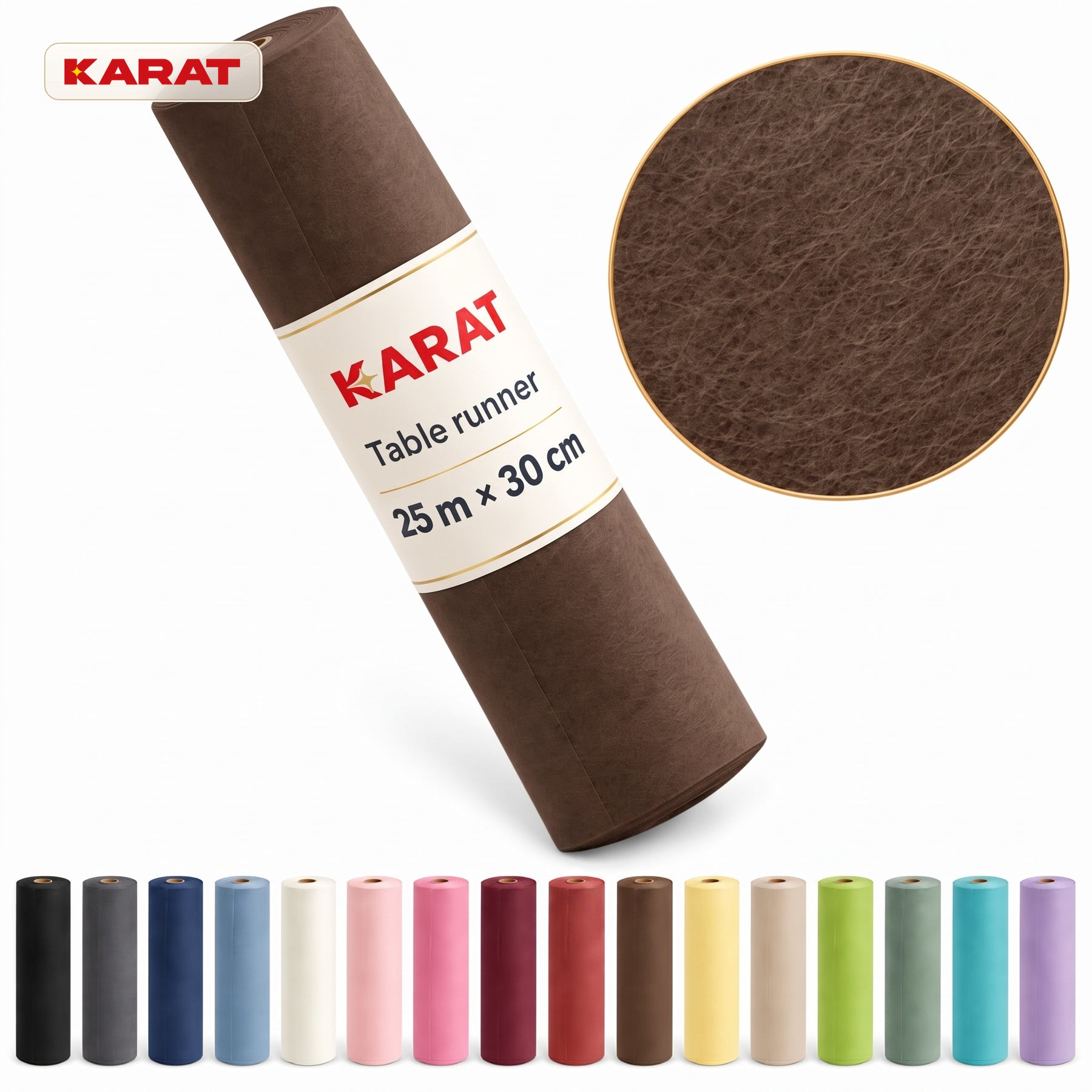 Tafelloper | Grace | Mat decoratievlies van PET-vezels | Rol van 30 cm x 25 m | 16 kleuren