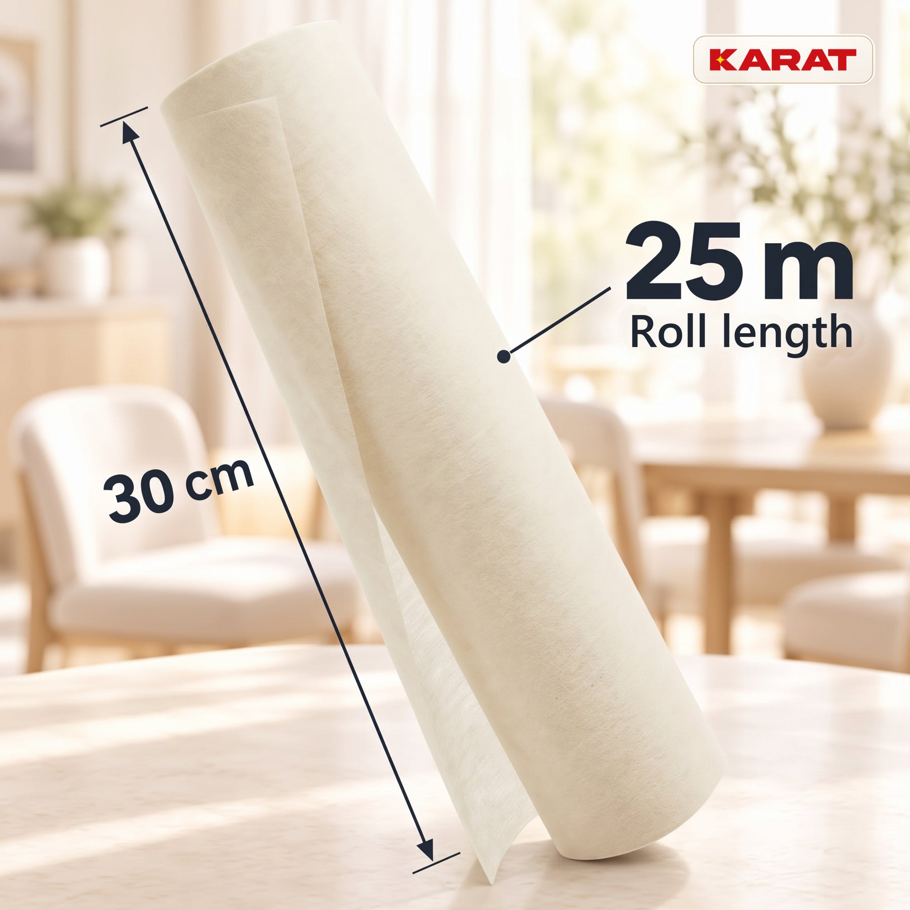 Tafelloper | Grace | Mat decoratievlies van PET-vezels | Rol van 30 cm x 25 m | 16 kleuren