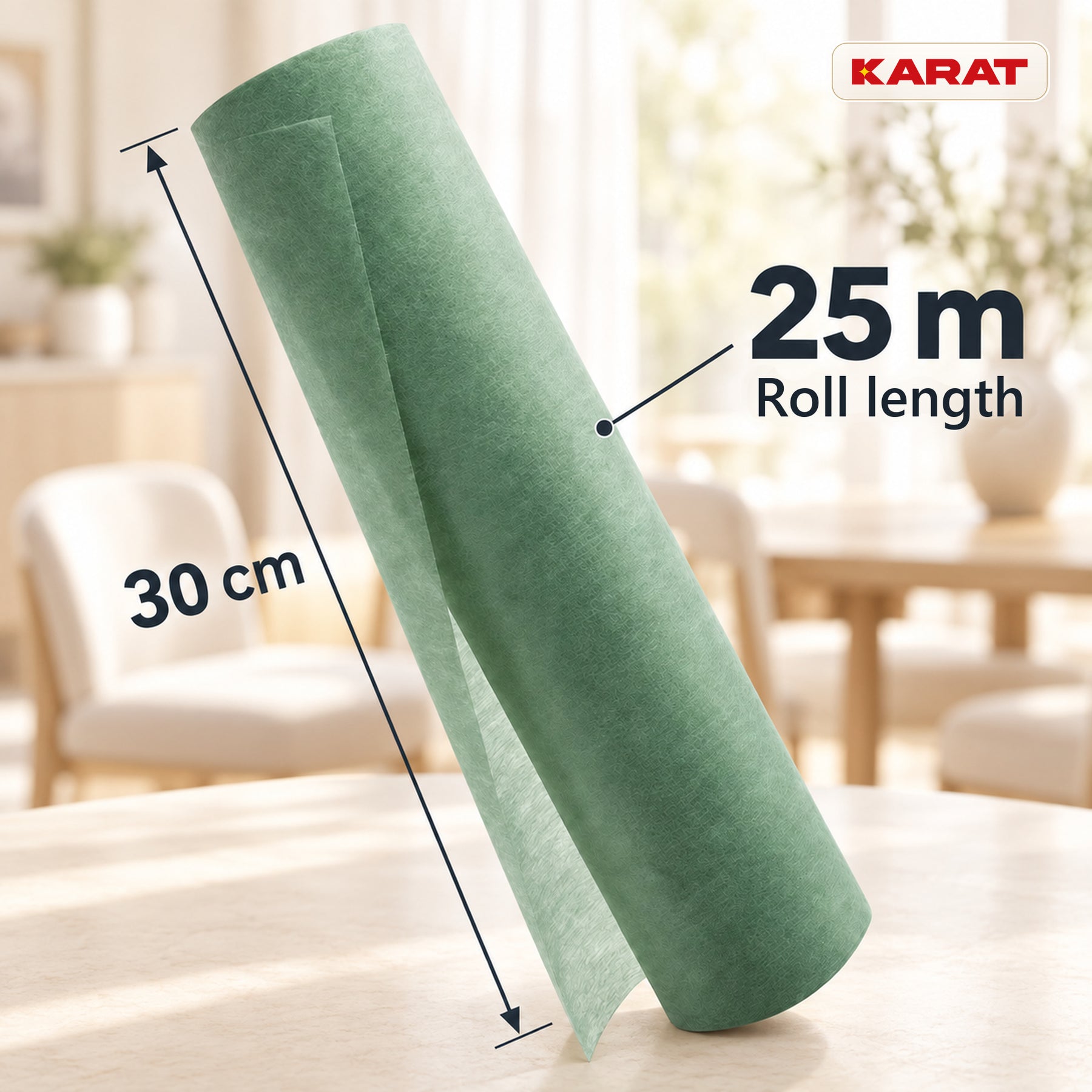 Tafelloper | Grace | Mat decoratievlies van PET-vezels | Rol van 30 cm x 25 m | 16 kleuren