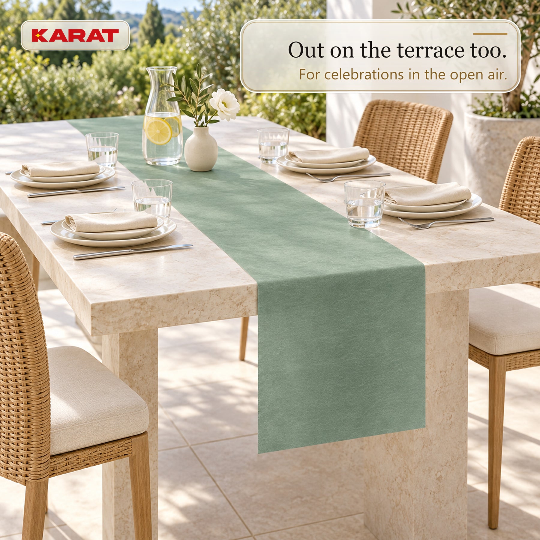 Tafelloper | Grace | Mat decoratievlies van PET-vezels | Rol van 30 cm x 25 m | 16 kleuren
