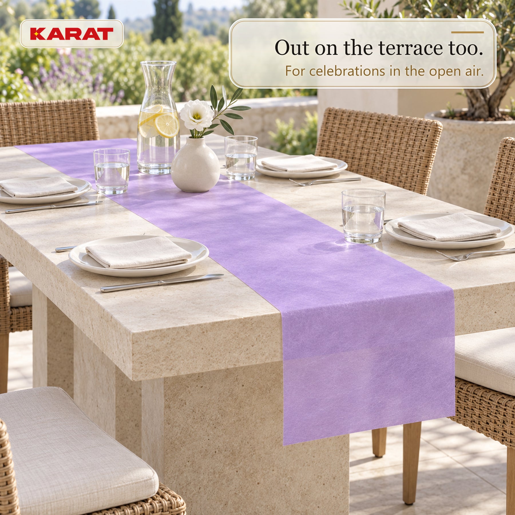 Tafelloper | Grace | Mat decoratievlies van PET-vezels | Rol van 30 cm x 25 m | 16 kleuren