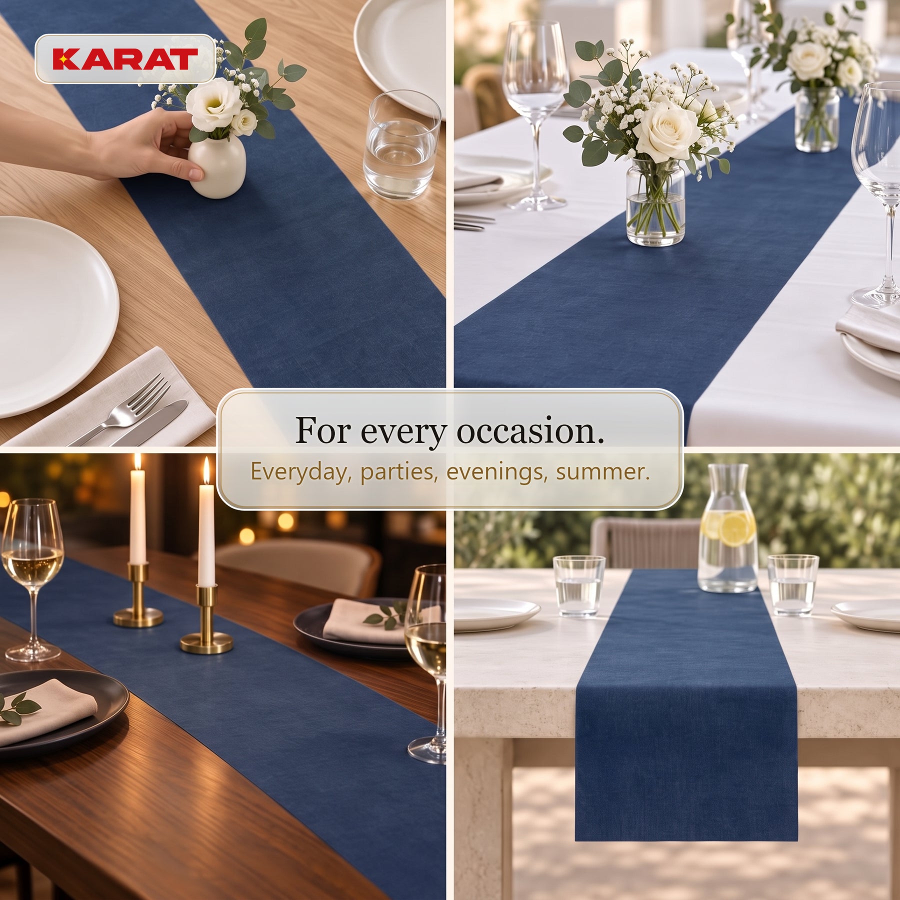 Tafelloper | Grace | Mat decoratievlies van PET-vezels | Rol van 30 cm x 25 m | 16 kleuren
