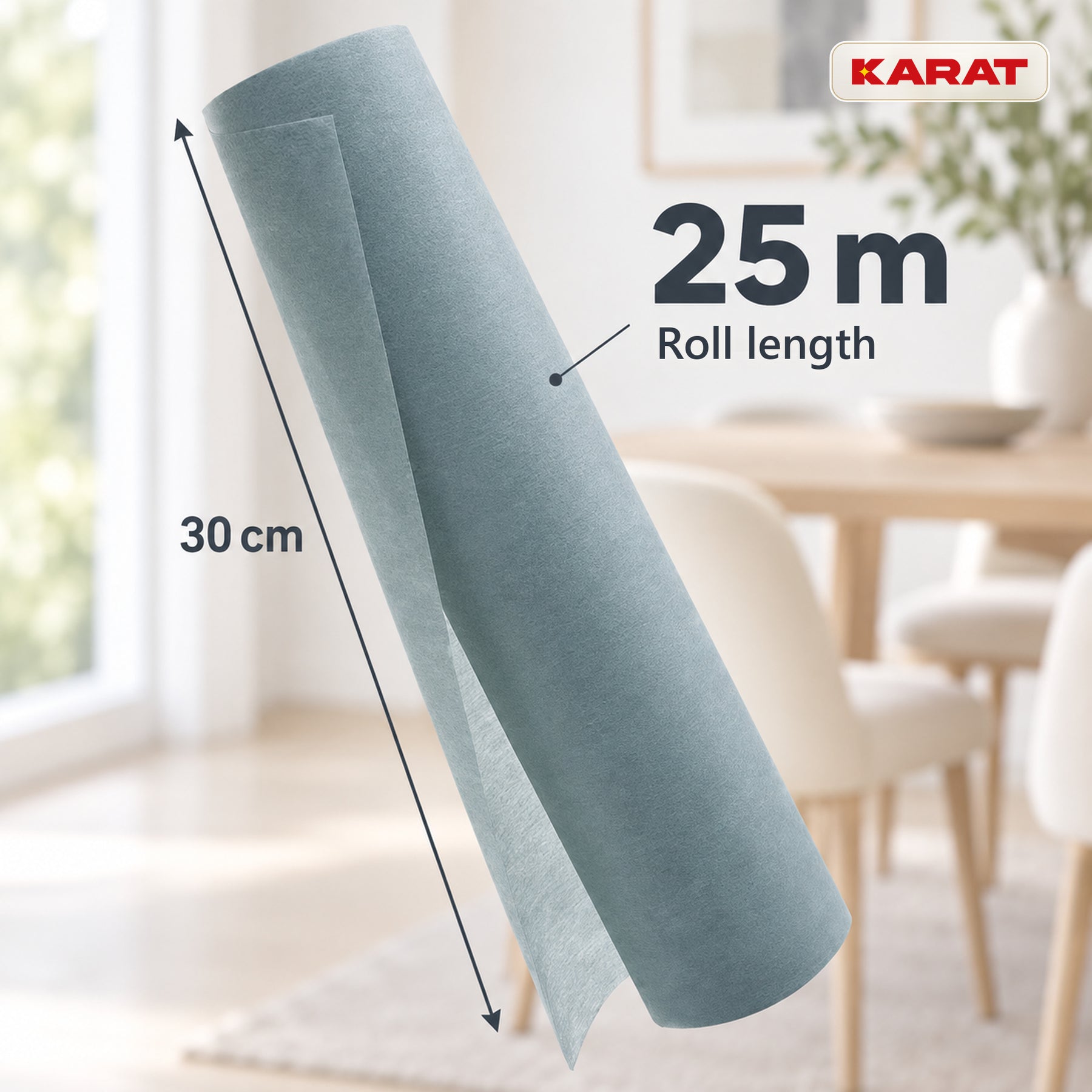Tafelloper | Grace | Mat decoratievlies van PET-vezels | Rol van 30 cm x 25 m | 16 kleuren