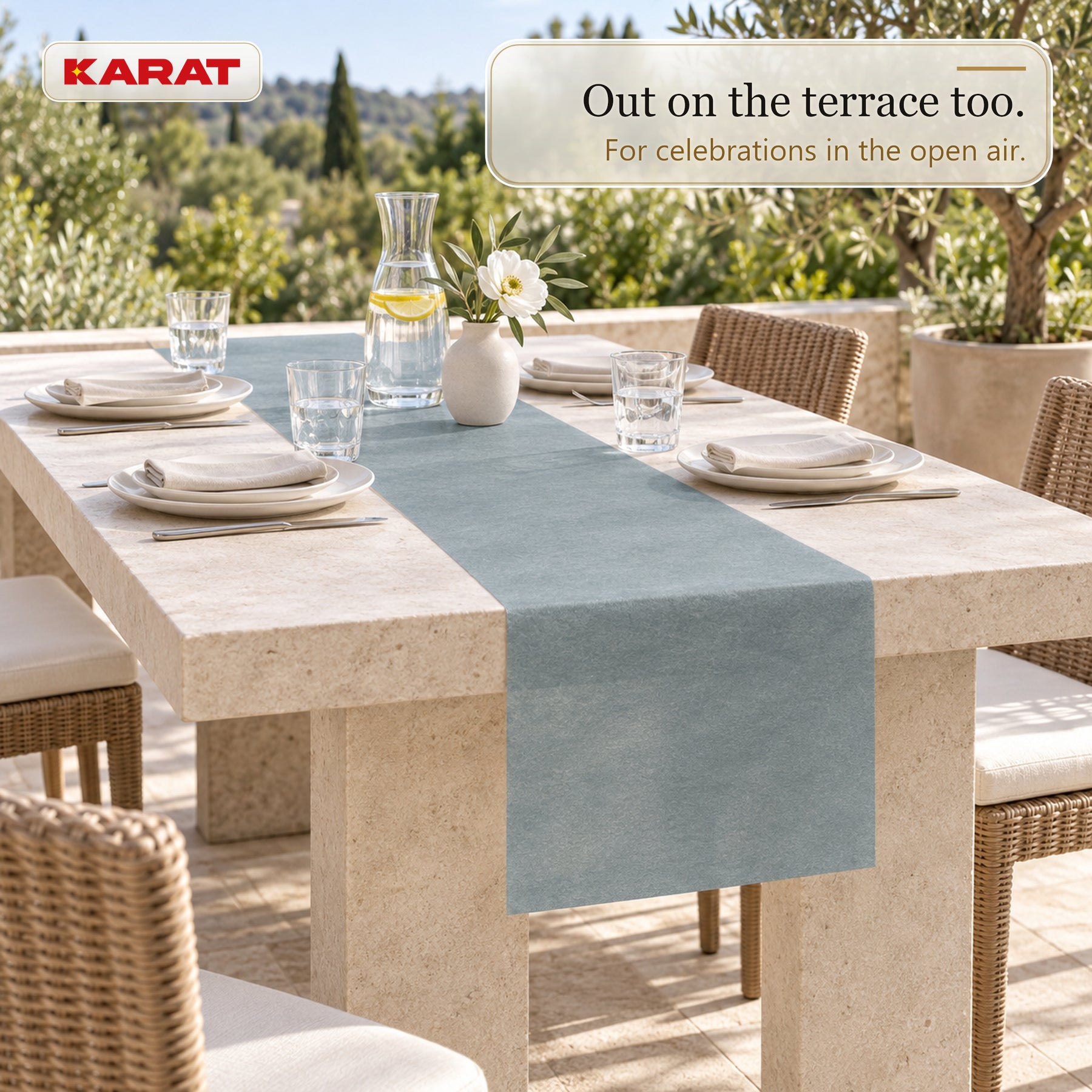 Tafelloper | Grace | Mat decoratievlies van PET-vezels | Rol van 30 cm x 25 m | 16 kleuren