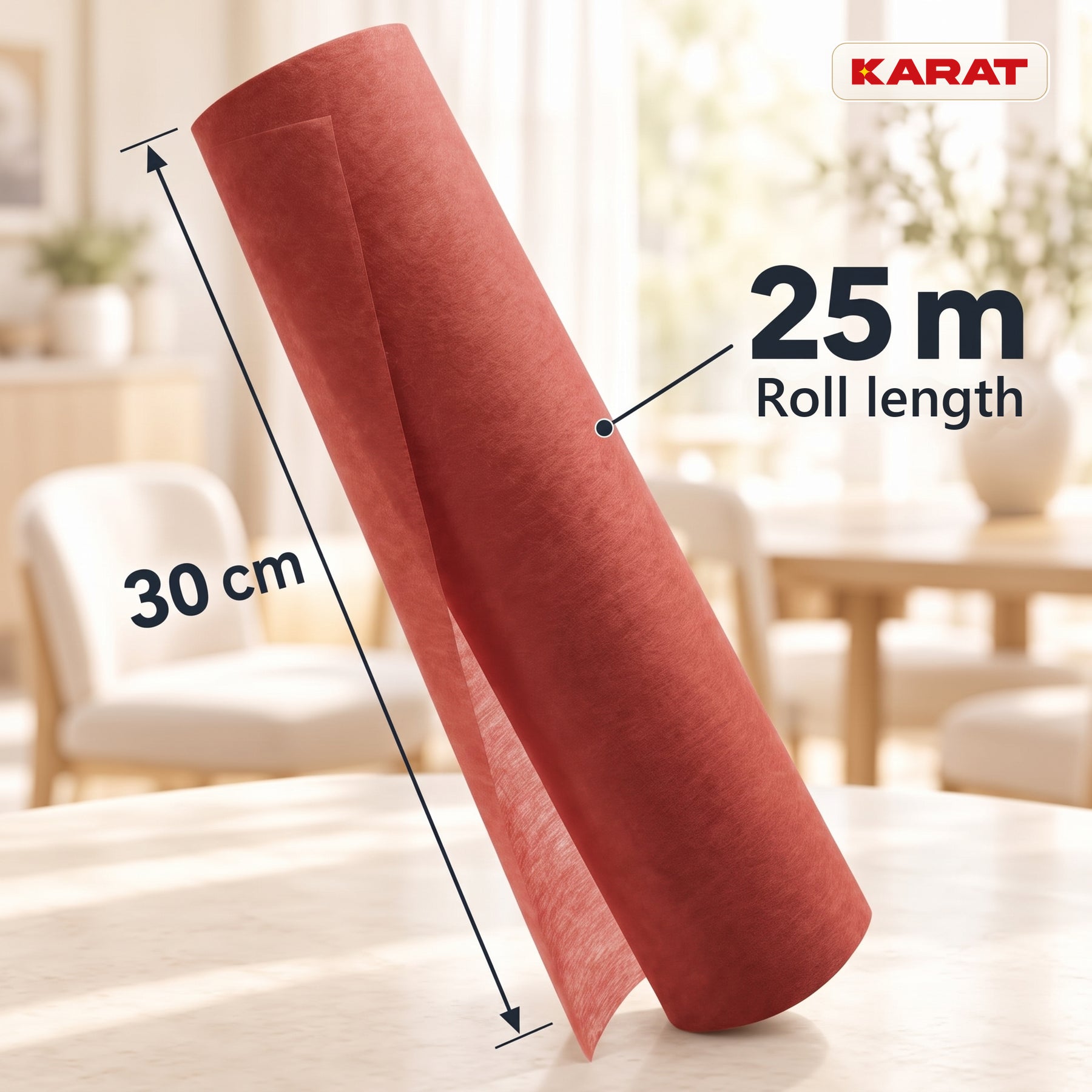 Tafelloper | Grace | Mat decoratievlies van PET-vezels | Rol van 30 cm x 25 m | 16 kleuren
