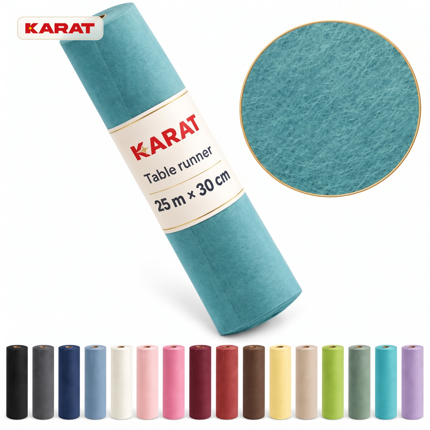 Tafelloper | Grace | Mat decoratievlies van PET-vezels | Rol van 30 cm x 25 m | 16 kleuren