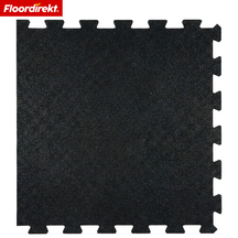 Rubberen klikmat | Robuuste vloerbeschermingsmat voor fitnessapparatuur & werkruimtes | 50 x 50 cm