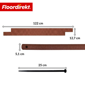 Rubberen Kantsteen | Flexibele Graskant & Perkrand van Gerecycled Rubber voor Tuin, Paden & Terras