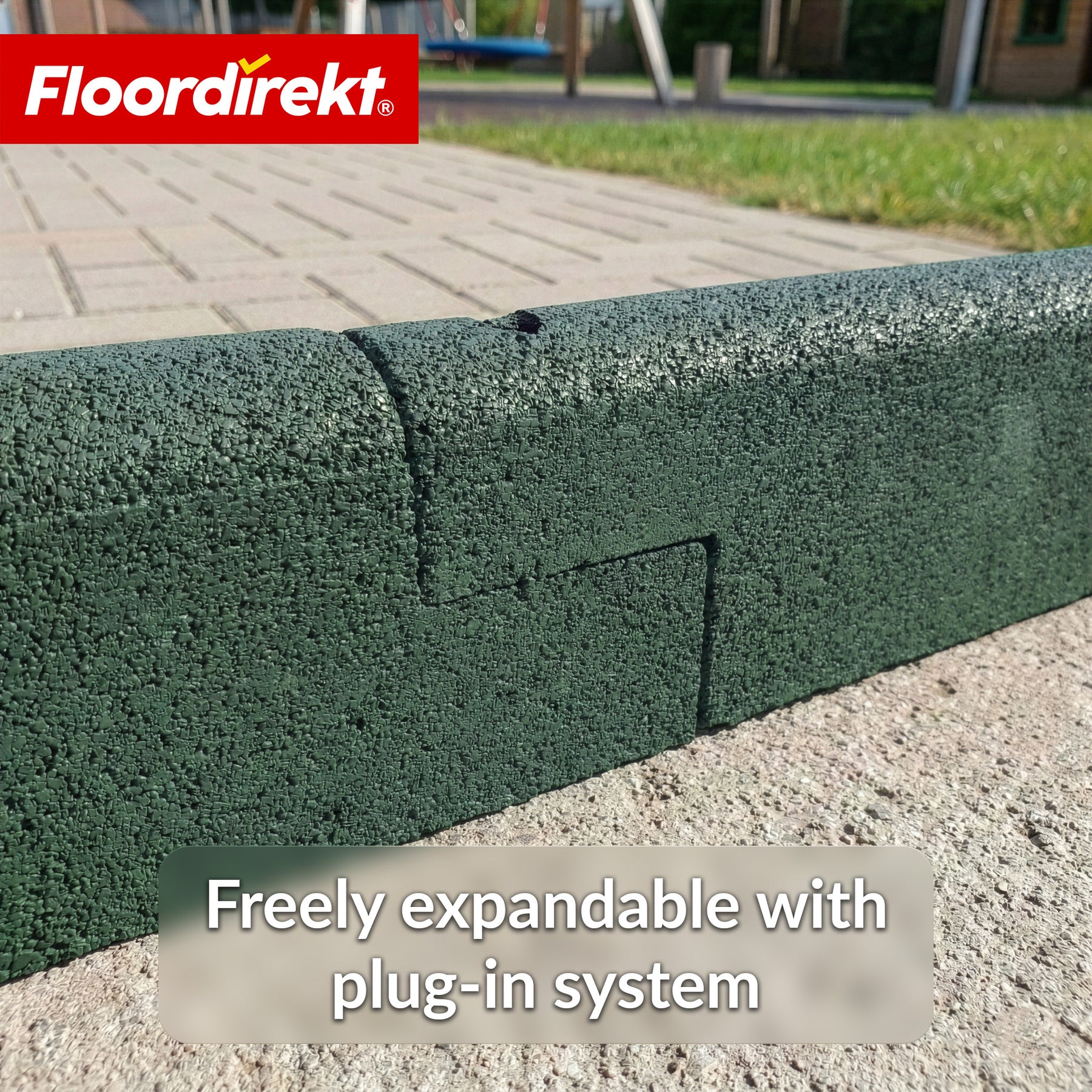 Rubberen Kantsteen | Flexibele Graskant & Perkrand van Gerecycled Rubber voor Tuin, Paden & Terras