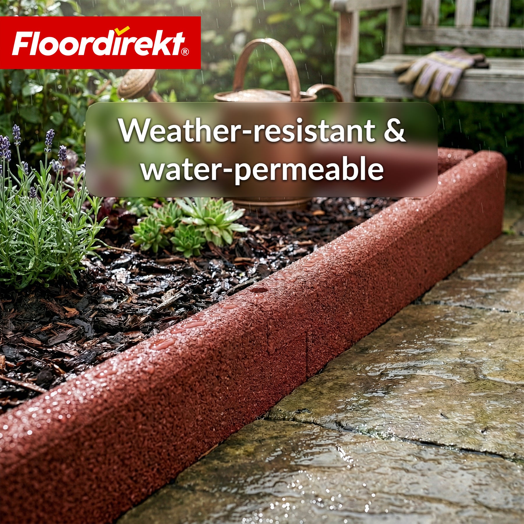Rubberen Kantsteen | Flexibele Graskant & Perkrand van Gerecycled Rubber voor Tuin, Paden & Terras