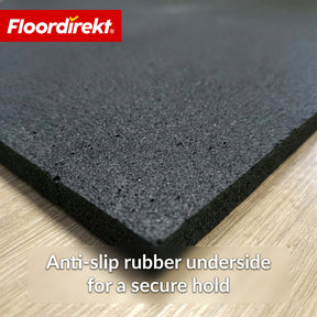 Vloerbeschermingsmat | 100 x 100 cm 10 mm | Rubbermat voor fitnessapparatuur & zware apparaten