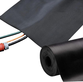 Kabelbeschermingsmat van rubber | Fijn geribbeld | Antislip, 3 mm dik | Ideale kabelbrug voor evenementen