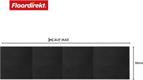 Kabelbeschermingsmat van rubber | Fijn geribbeld | Antislip, 3 mm dik | Ideale kabelbrug voor evenementen