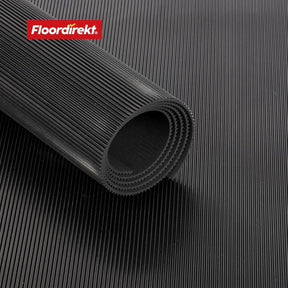 Kabelbeschermingsmat van rubber | Fijn geribbeld | Antislip, 3 mm dik | Ideale kabelbrug voor evenementen