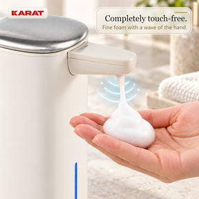 Automatische schuimzeepdispenser | Liora | Contactloze zeepdispenser met sensor, USB-C-accu & RVS | 250 ml