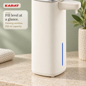 Automatische schuimzeepdispenser | Liora | Contactloze zeepdispenser met sensor, USB-C-accu & RVS | 250 ml