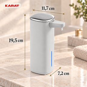 Automatische schuimzeepdispenser | Liora | Contactloze zeepdispenser met sensor, USB-C-accu & RVS | 250 ml