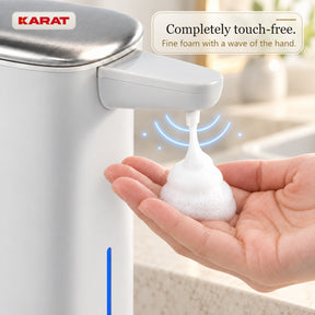 Automatische schuimzeepdispenser | Liora | Contactloze zeepdispenser met sensor, USB-C-accu & RVS | 250 ml