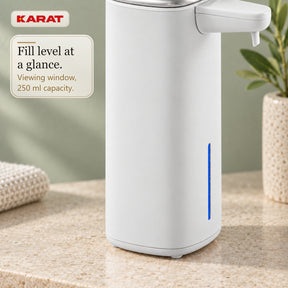 Automatische schuimzeepdispenser | Liora | Contactloze zeepdispenser met sensor, USB-C-accu & RVS | 250 ml
