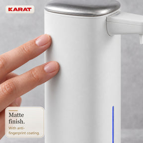 Automatische schuimzeepdispenser | Liora | Contactloze zeepdispenser met sensor, USB-C-accu & RVS | 250 ml