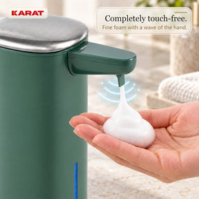 Automatische schuimzeepdispenser | Liora | Contactloze zeepdispenser met sensor, USB-C-accu & RVS | 250 ml