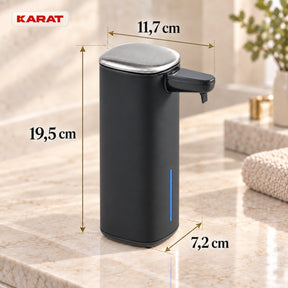 Automatische schuimzeepdispenser | Liora | Contactloze zeepdispenser met sensor, USB-C-accu & RVS | 250 ml