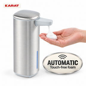 Automatische schuimzeepdispenser | Liora | Contactloze zeepdispenser met sensor, USB-C-accu & RVS | 250 ml